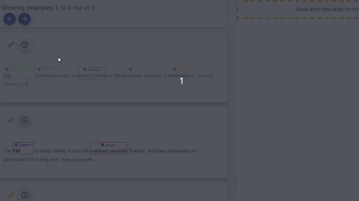 Drag and Drop Relationship Annotation